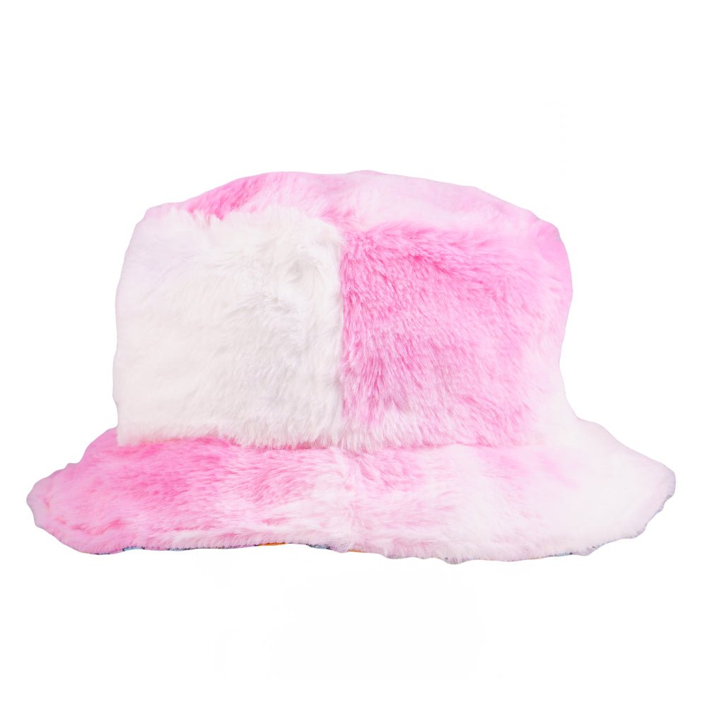 Maddy O'Neal Sunshine Furry Reversible Bucket Hat - Shop Avnu