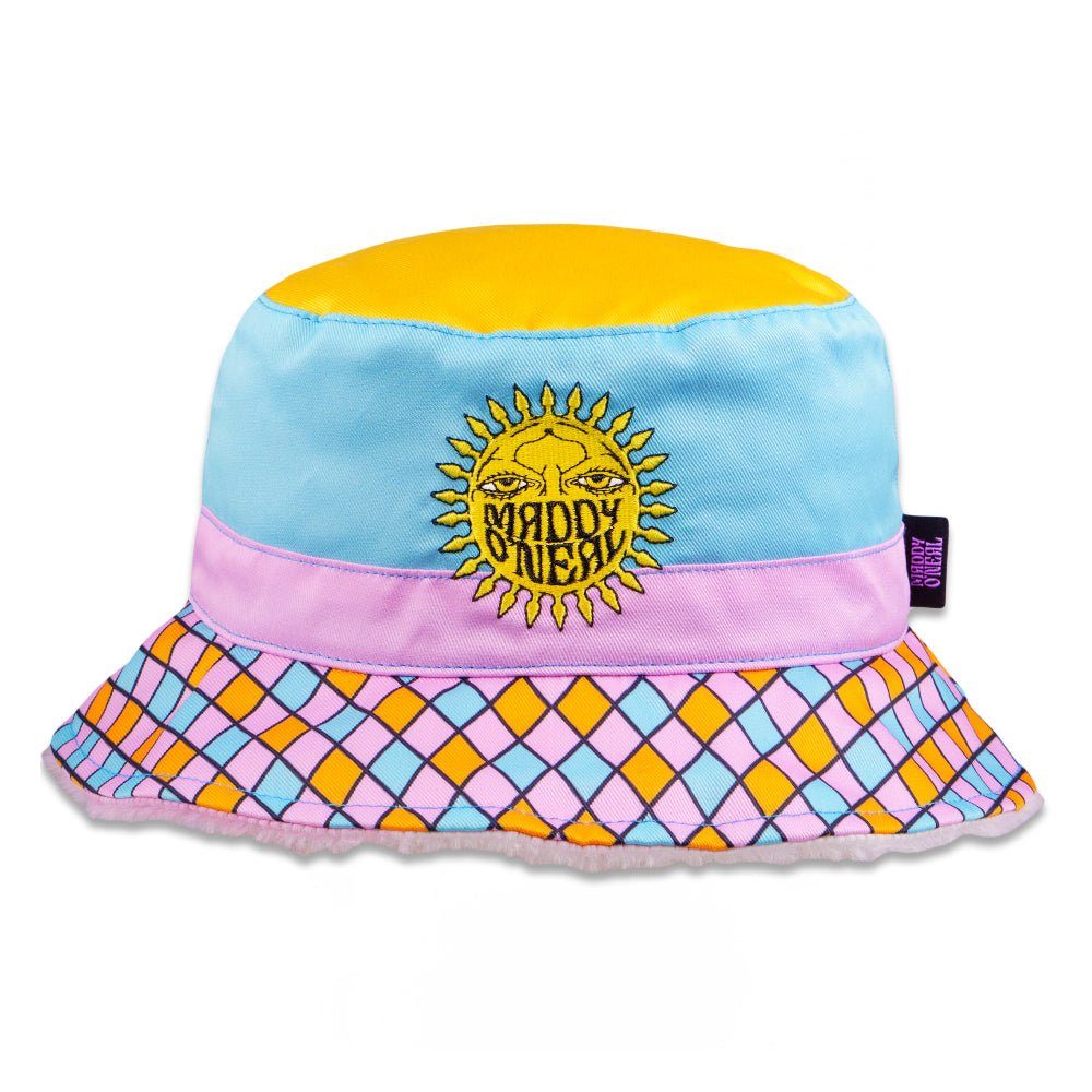 Maddy O'Neal Sunshine Furry Reversible Bucket Hat - Shop Avnu