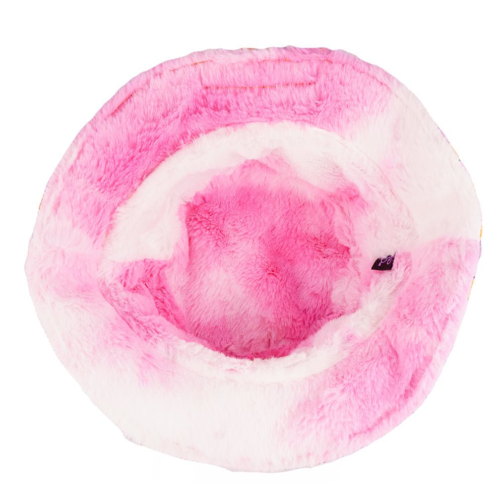 Maddy O'Neal Sunshine Furry Reversible Bucket Hat - Shop Avnu
