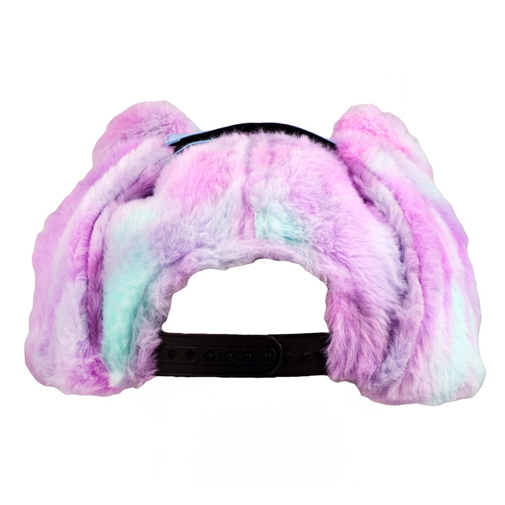 Purple Bear Fur Earflap Snapback Hat - Shop Avnu