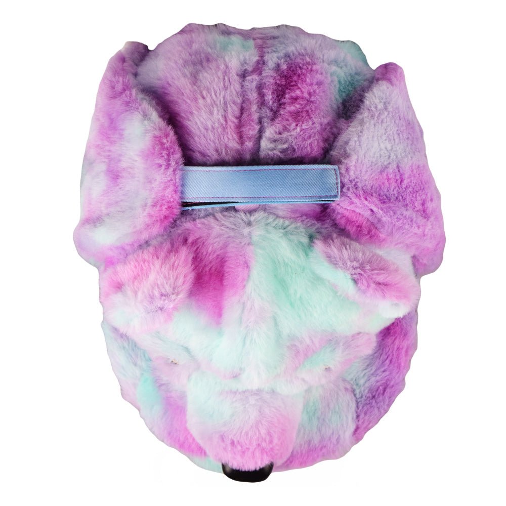 Purple Bear Fur Earflap Snapback Hat - Shop Avnu