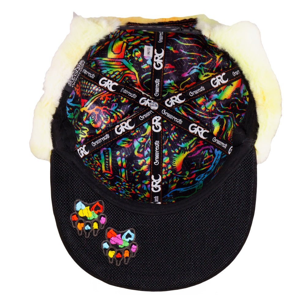 Orange Bear Fur Earflap Snapback Hat - Shop Avnu