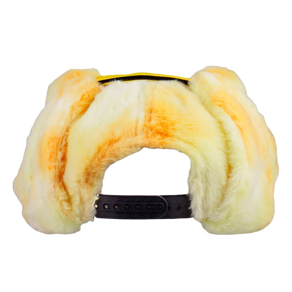 Orange Bear Fur Earflap Snapback Hat - Shop Avnu