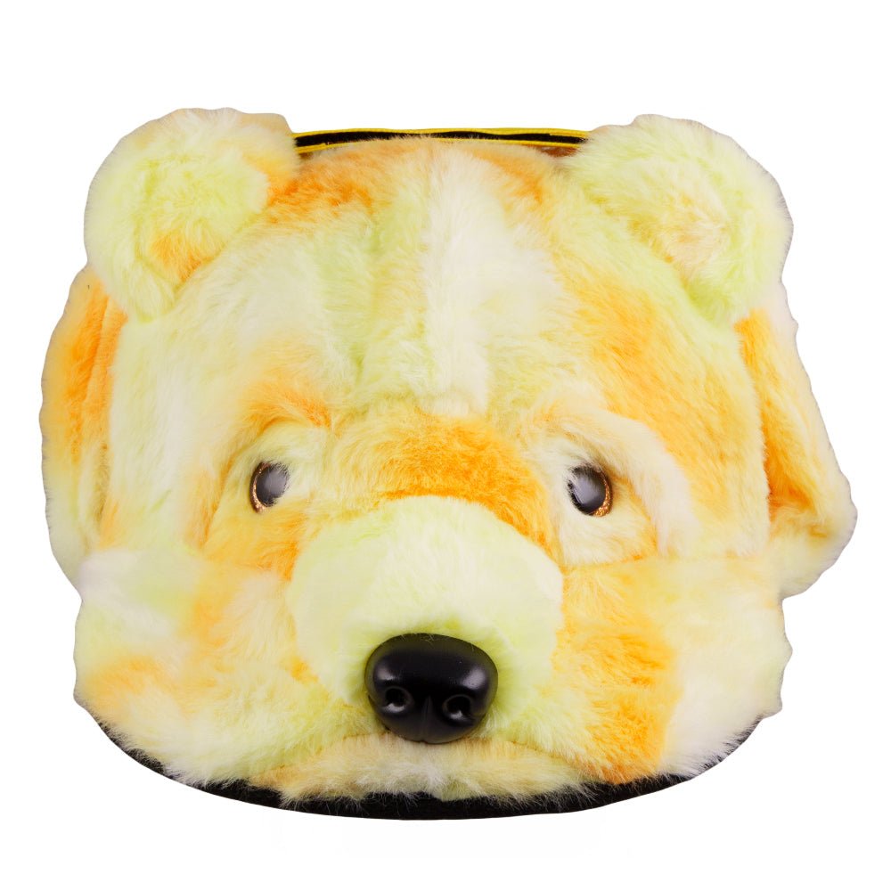 Orange Bear Fur Earflap Snapback Hat - Shop Avnu