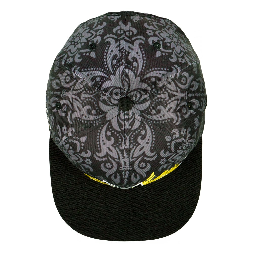 Stylust Paisley Cat Black Snapback Hat - Shop Avnu