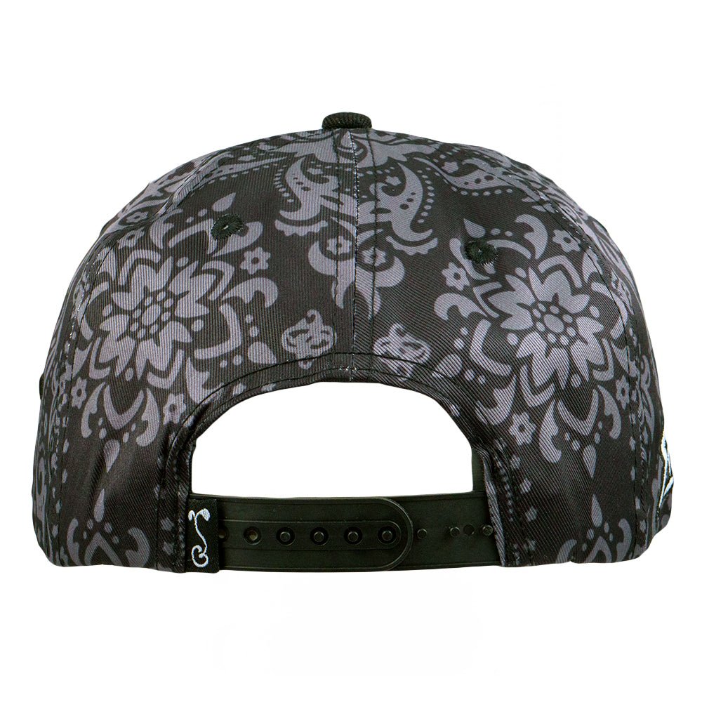 Stylust Paisley Cat Black Snapback Hat - Shop Avnu