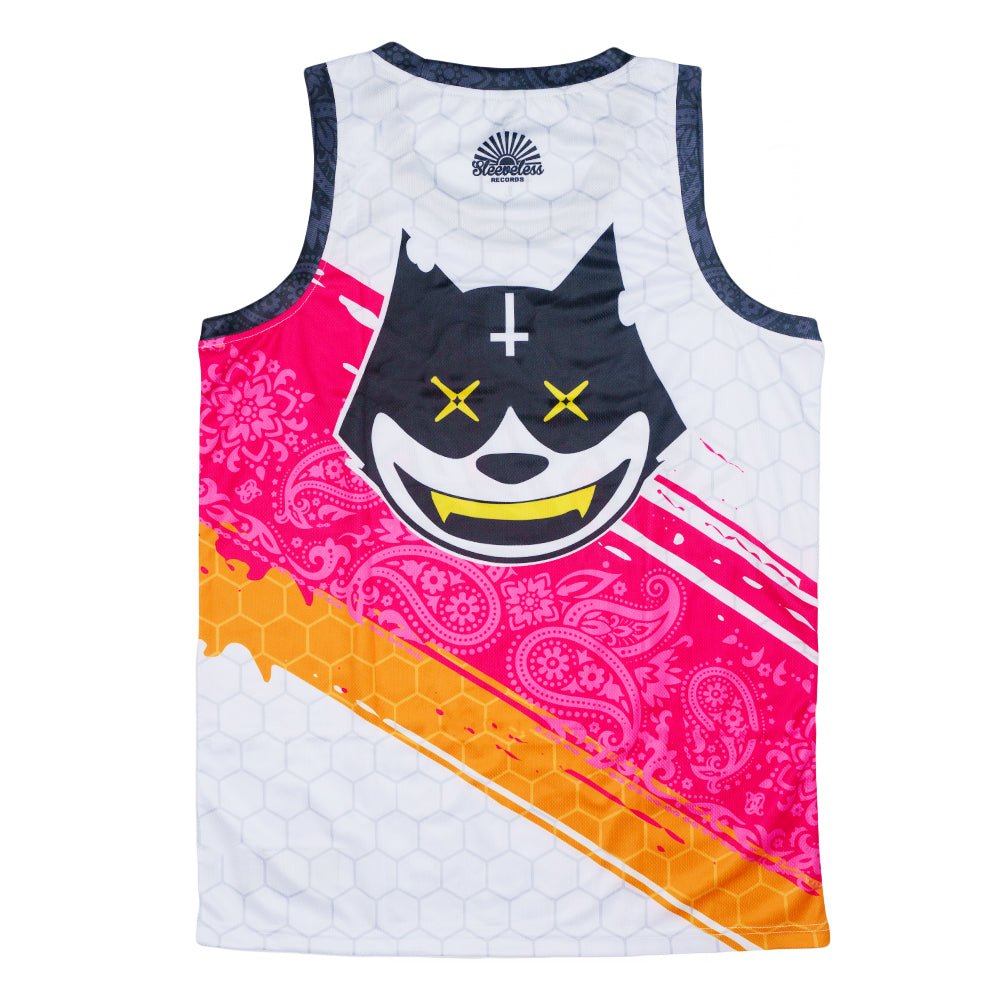 Stylust Paisley Cat White Jersey - Shop Avnu