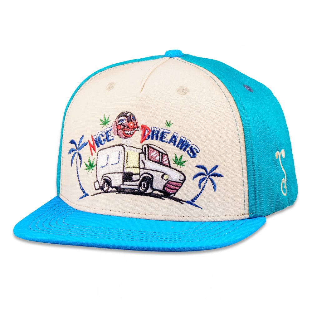 Cheech and Chong Nice Dreams Blue Snapback Hat - Shop Avnu