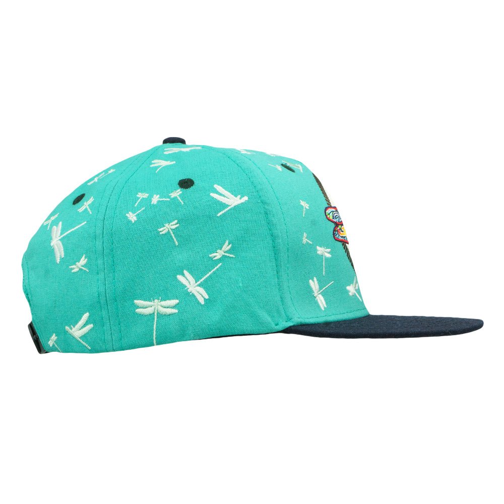 Goose Dragonfly Turquoise Snapback Hat - Shop Avnu