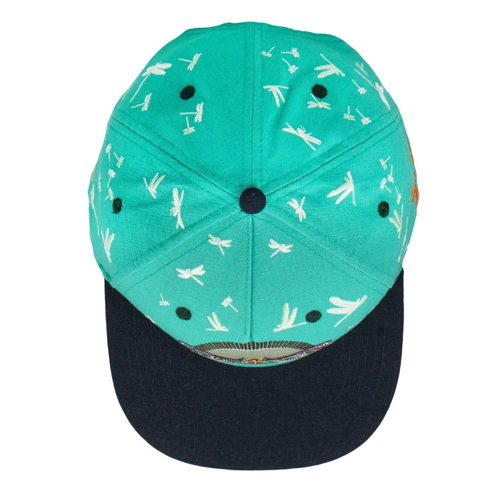 Goose Dragonfly Turquoise Snapback Hat - Shop Avnu