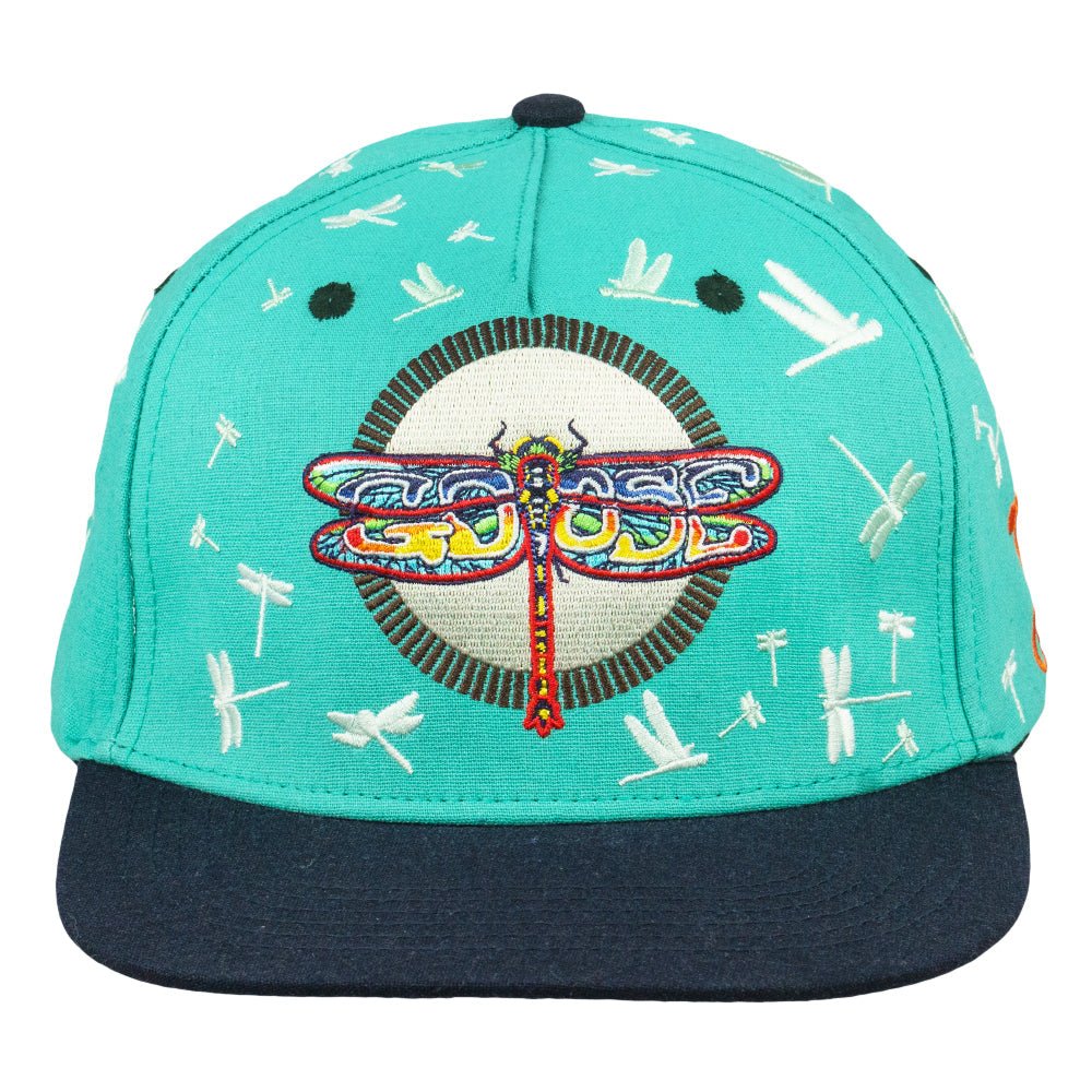 Goose Dragonfly Turquoise Snapback Hat - Shop Avnu