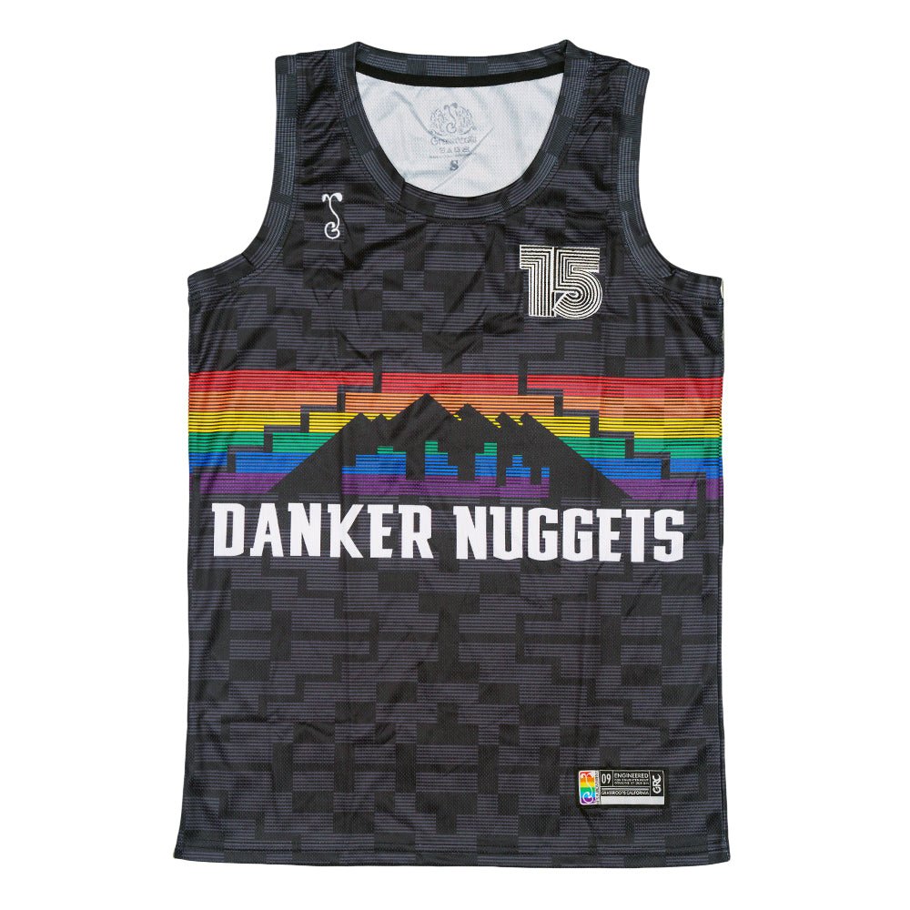 Danker Nuggets Pyramid Black Basketball Jersey - Shop Avnu