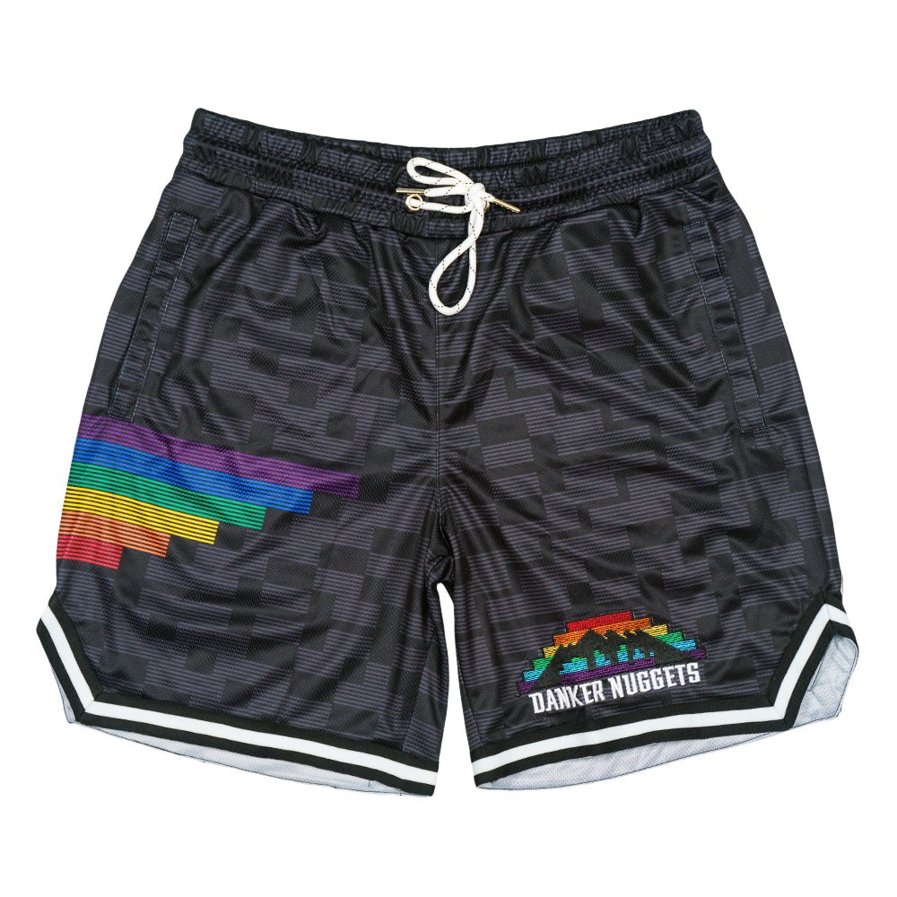 Danker Nuggets Pyramid Black Mesh Shorts - Shop Avnu