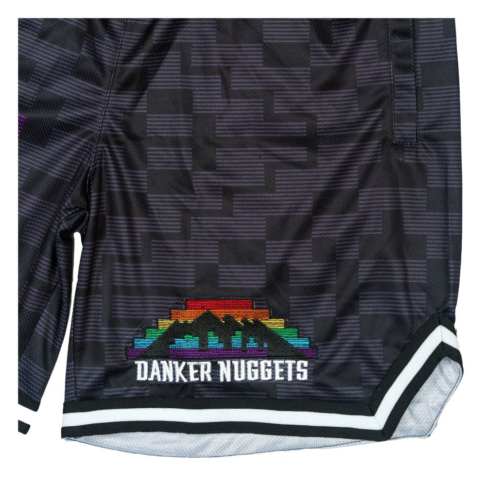 Danker Nuggets Pyramid Black Mesh Shorts - Shop Avnu