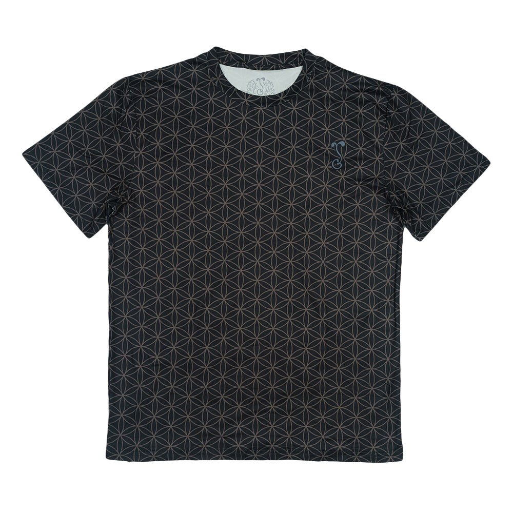 Flower of Life Black T Shirt - Shop Avnu