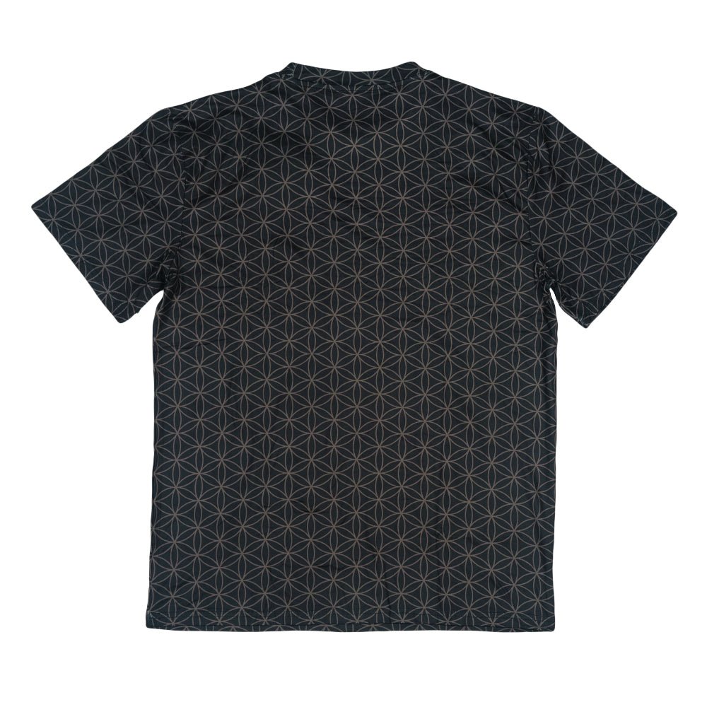Flower of Life Black T Shirt - Shop Avnu
