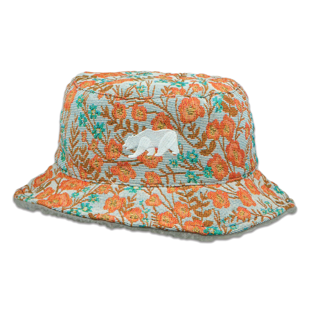 Bear Collection Floral Reversible Bucket Hat - Shop Avnu