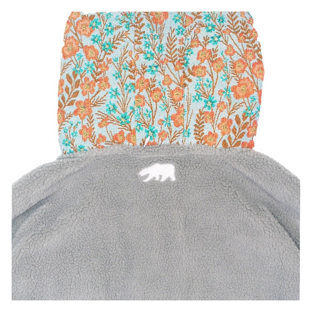 Removable Bear Floral Sherpa Tall Pullover Hoodie - Shop Avnu