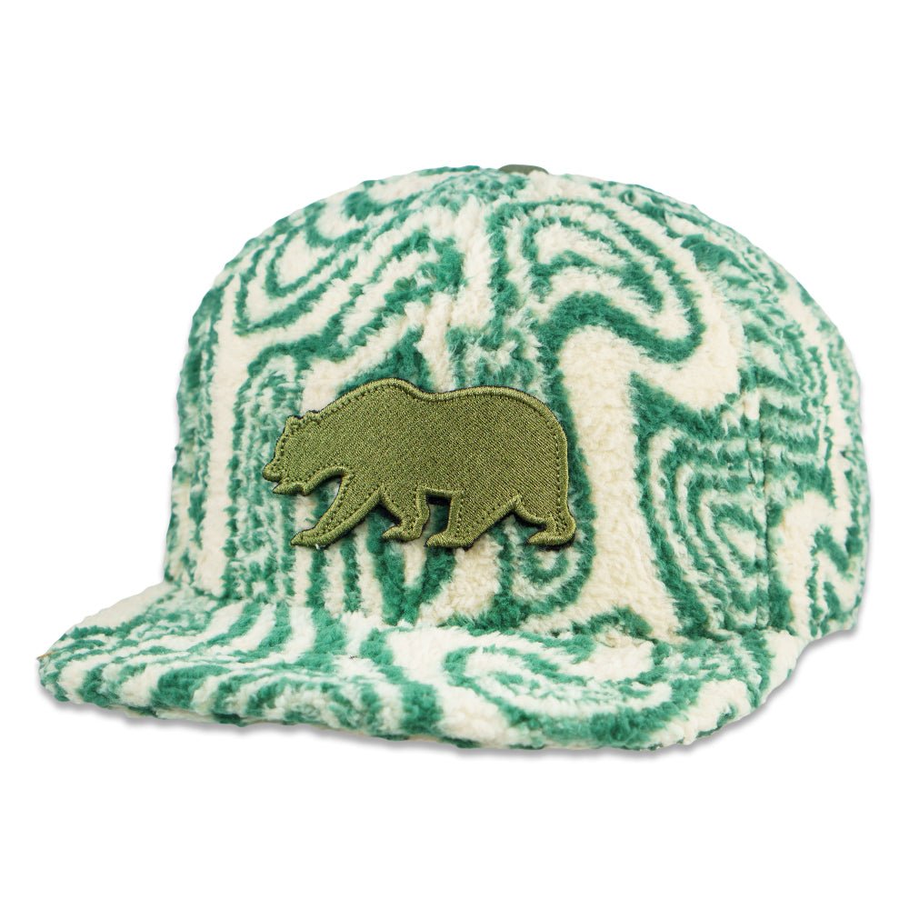Removable Bear Green Fur Fitted Hat - Shop Avnu