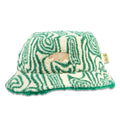 Bear Collection Green Fur Reversible Bucket Hat - Shop Avnu