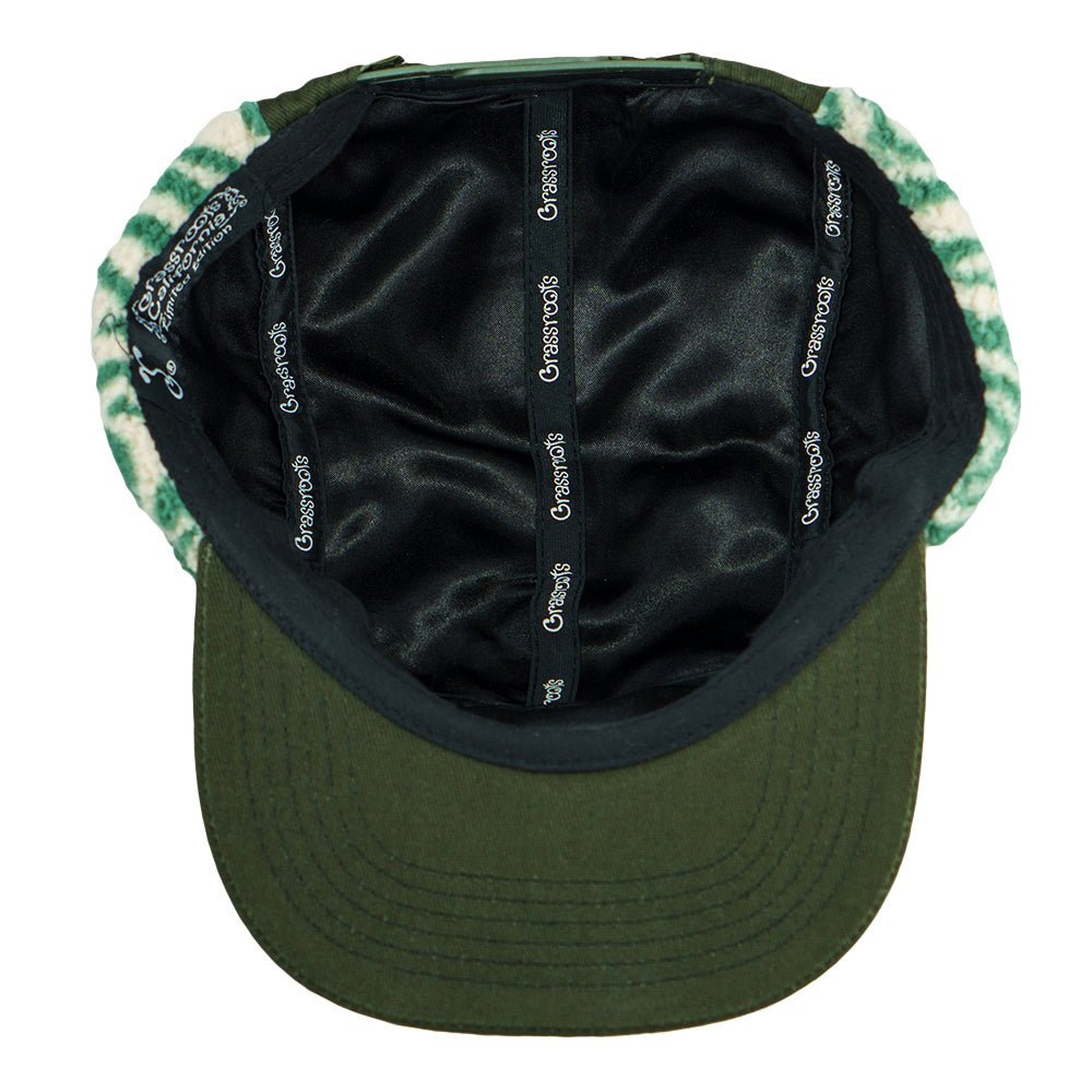 Bear Collection Green Fur 5 Panel Hat - Shop Avnu