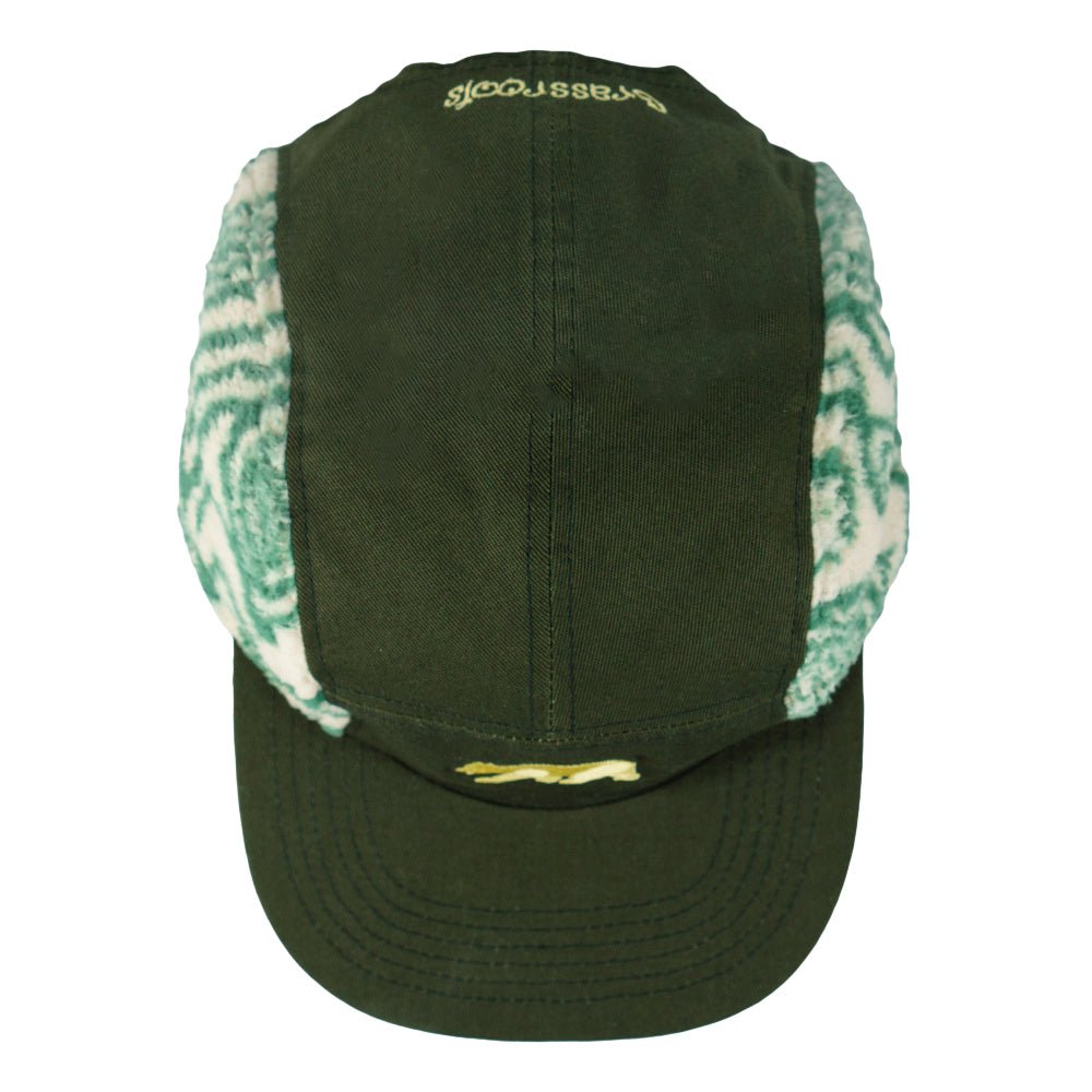 Bear Collection Green Fur 5 Panel Hat - Shop Avnu