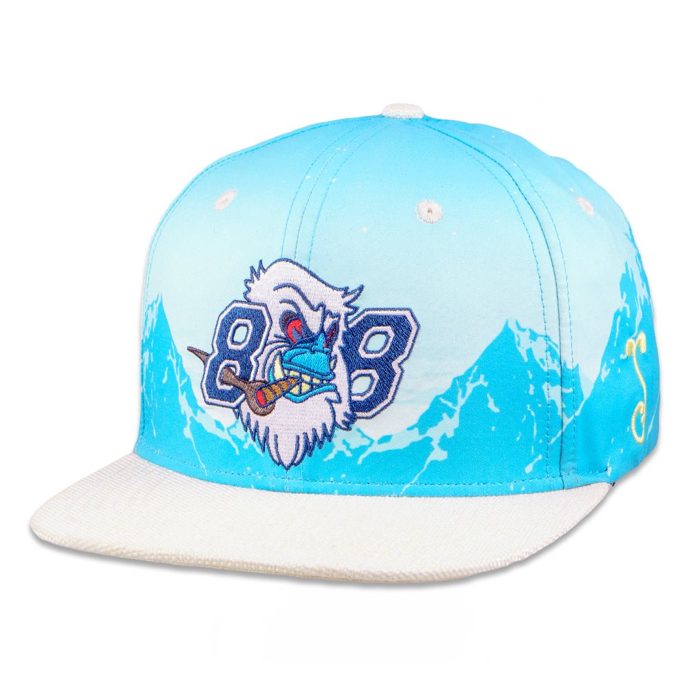 ELEV808 x Grassroots Yeti Blue Snapback Hat - Shop Avnu