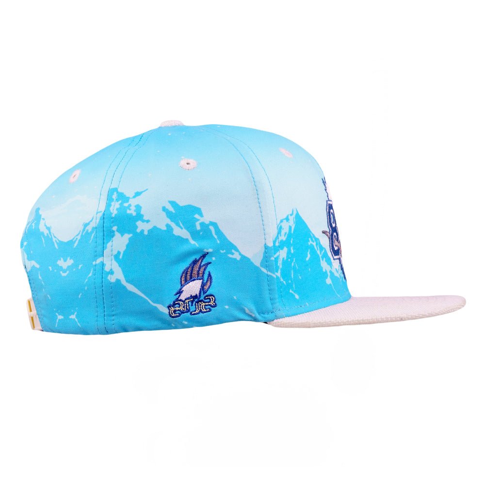 ELEV808 x Grassroots Yeti Blue Snapback Hat - Shop Avnu