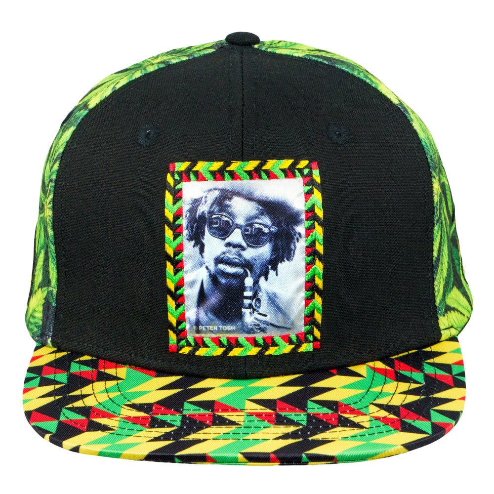 Peter Tosh Leaf Print Snapback Hat - Shop Avnu