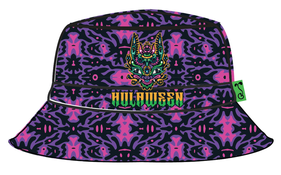 Hulaween 2024 Swamphead Purple Bucket Hat - Shop Avnu