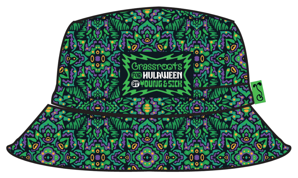 Hulaween 2024 Swamphead Purple Bucket Hat - Shop Avnu