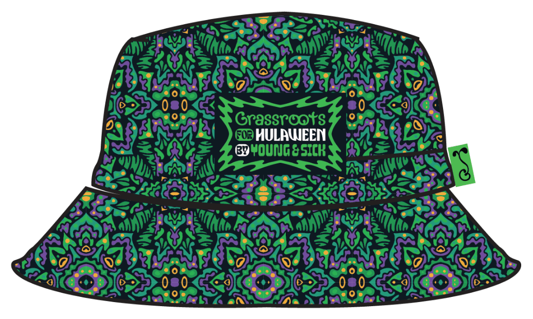 Hulaween 2024 Swamphead Purple Bucket Hat - Shop Avnu