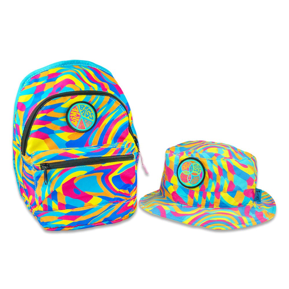 Dime Bags Hyperpop Reversible Mini Backpack + Bucket Hat - Shop Avnu