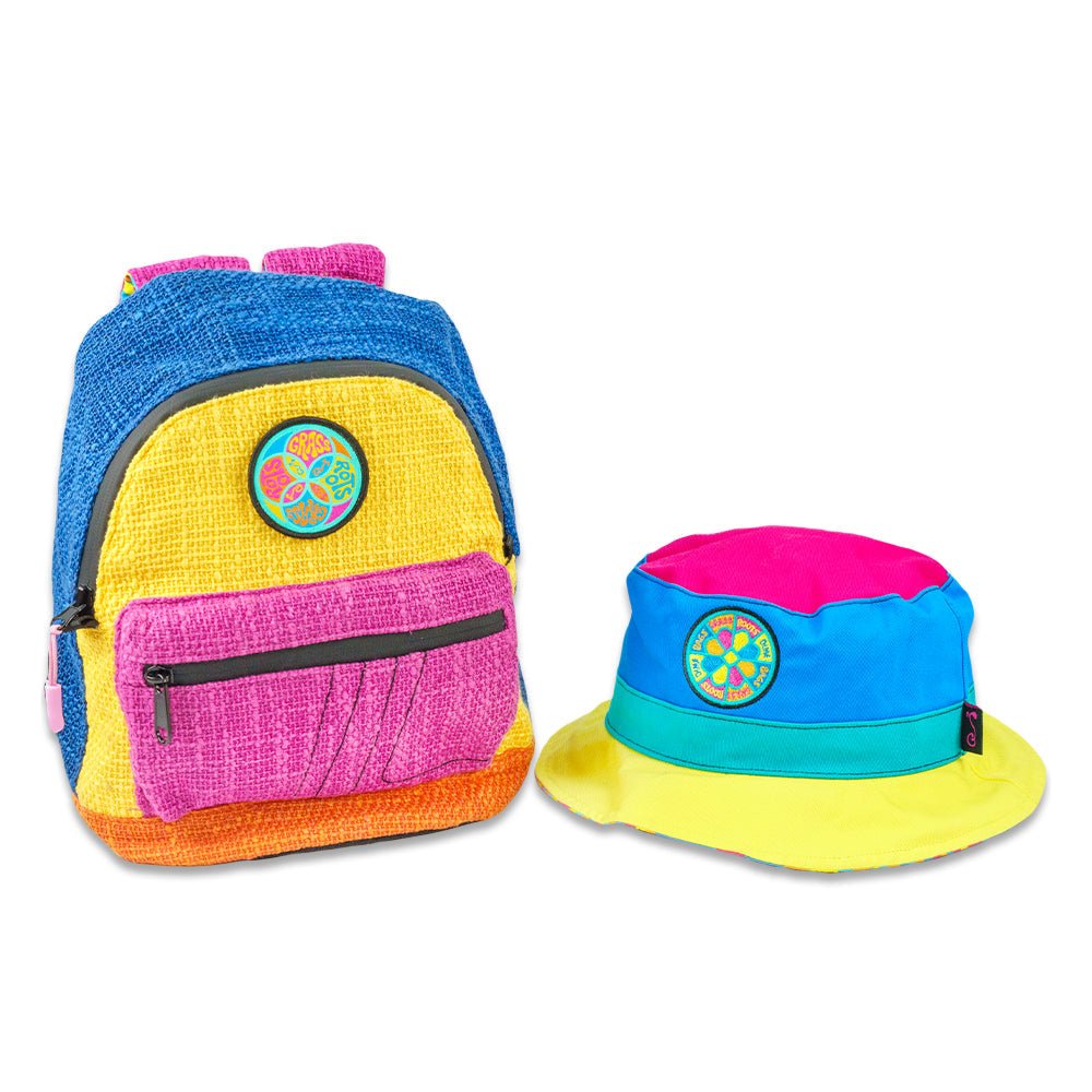 Dime Bags Hyperpop Reversible Mini Backpack + Bucket Hat - Shop Avnu
