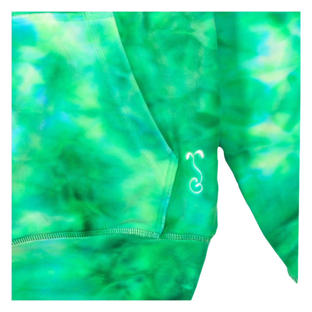 Polar Bear Green Velour Womens Pullover Hoodie - Shop Avnu