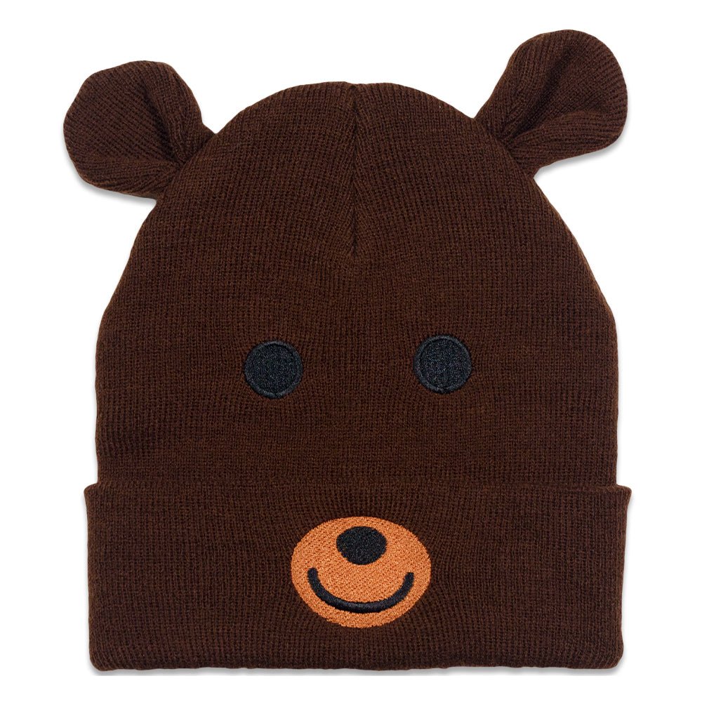 Brown Bear Head Beanie - Shop Avnu