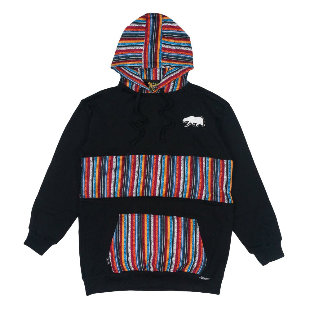 Removable Bear Taos Black Tall Pullover Hoodie - Shop Avnu