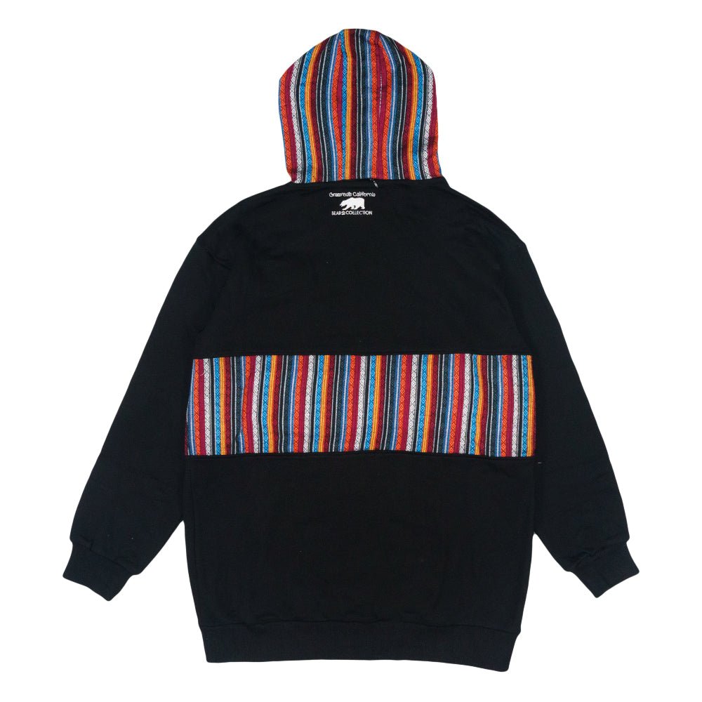 Removable Bear Taos Black Tall Pullover Hoodie - Shop Avnu