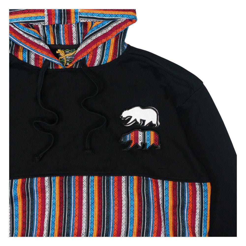 Removable Bear Taos Black Tall Pullover Hoodie - Shop Avnu