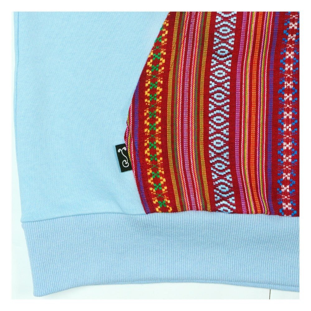 Removable Bear Phoenix Blue Tall Pullover Hoodie - Shop Avnu