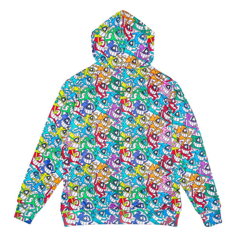 El Pez Smile Reversible Zip Up Hoodie - Shop Avnu
