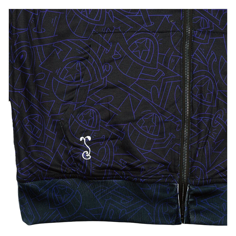 El Pez Smile Reversible Zip Up Hoodie - Shop Avnu