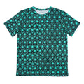 Geo Triangles Teal Athletic T Shirt - Shop Avnu