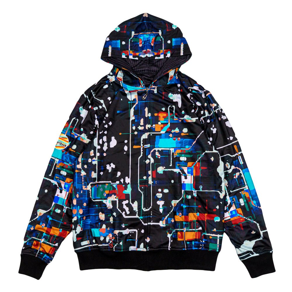 Lazer Shark Circuit Reversible Hoodie - Shop Avnu