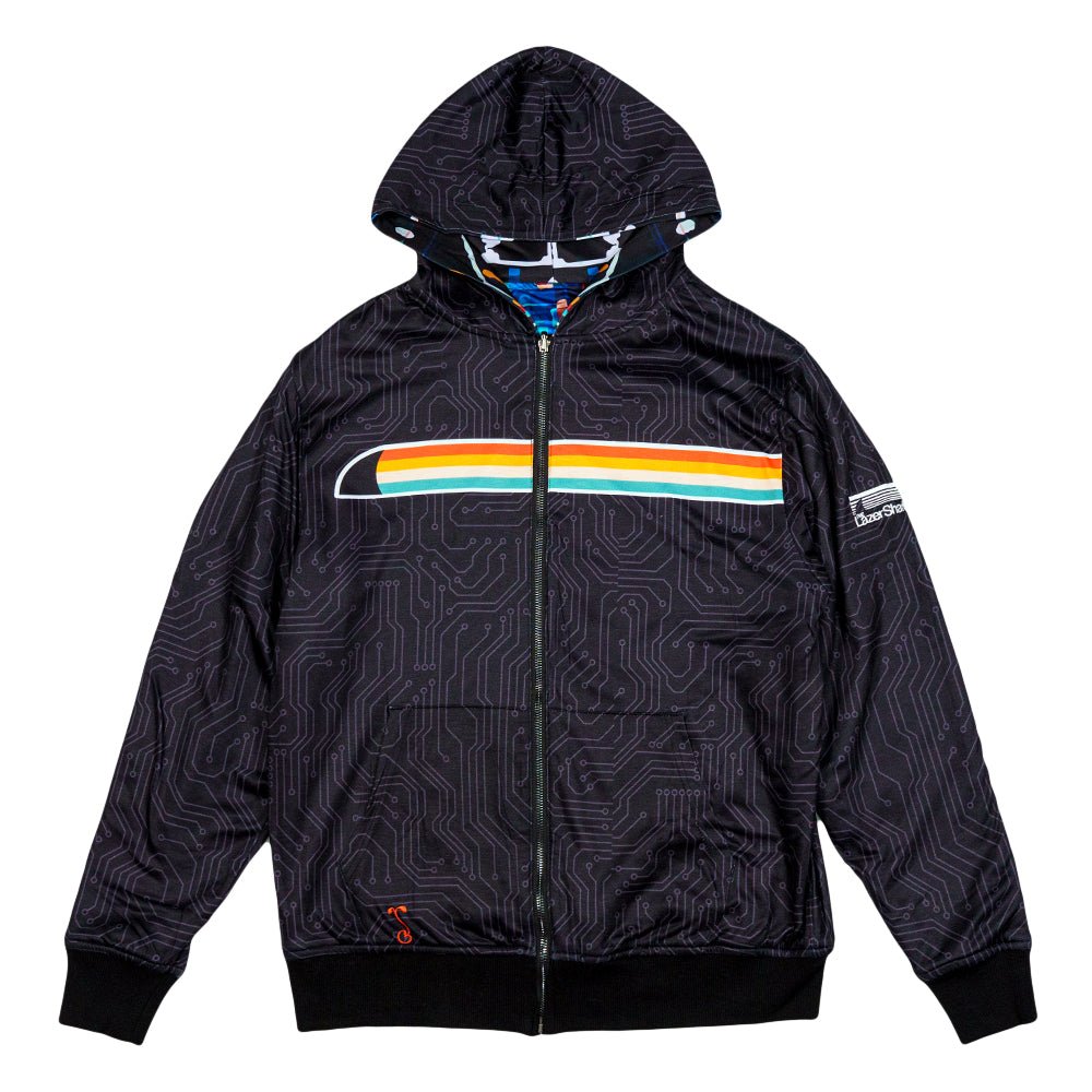 Lazer Shark Circuit Reversible Hoodie - Shop Avnu