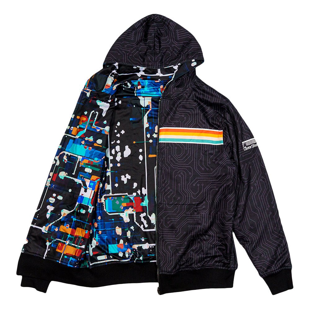 Lazer Shark Circuit Reversible Hoodie - Shop Avnu