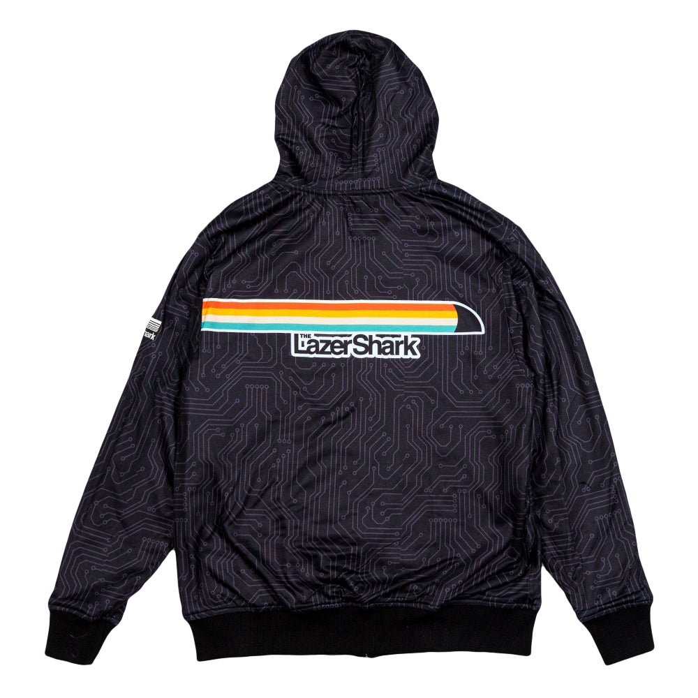 Lazer Shark Circuit Reversible Hoodie - Shop Avnu