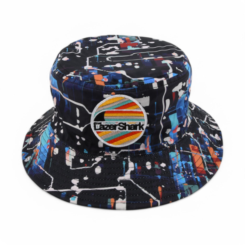 Lazer Shark Circuit Reversible Bucket Hat - Shop Avnu