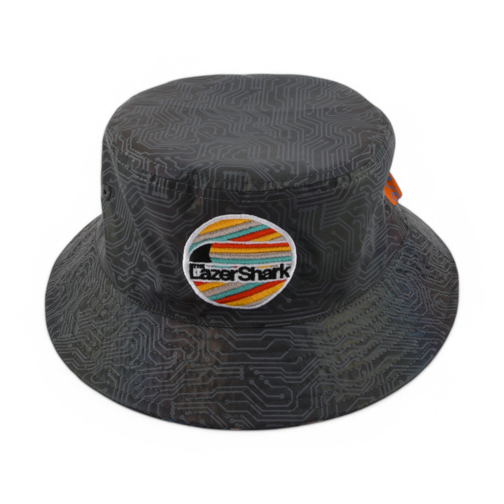 Lazer Shark Circuit Reversible Bucket Hat - Shop Avnu