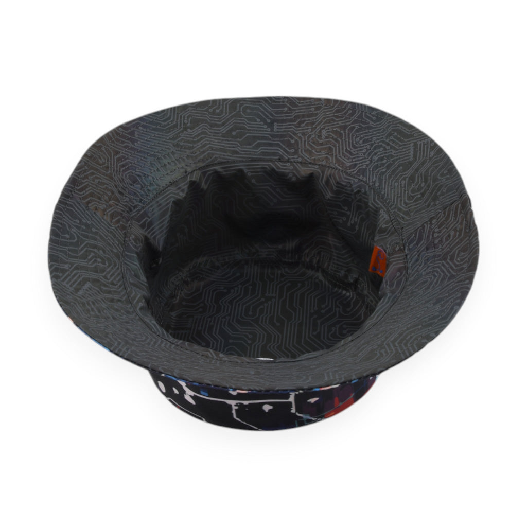Lazer Shark Circuit Reversible Bucket Hat - Shop Avnu
